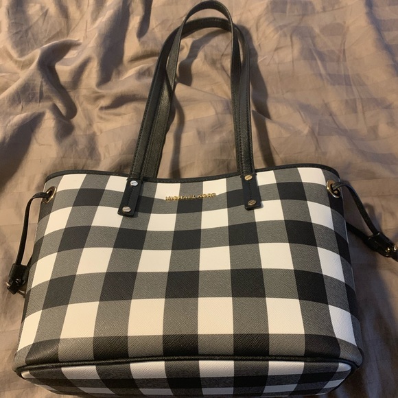 michael kors plaid purse